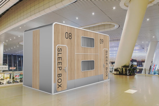 I will design sleep box and places spaces and capsule hotel for you