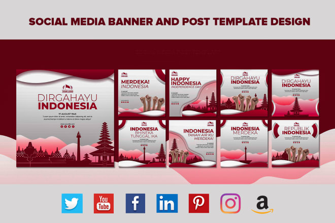 I will design social media banner and post template in 24h