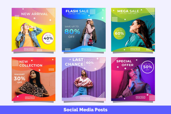 I will design social media posts and editable templates