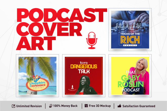I will design stunning podcast cover art, podcast logo and itunes podcast