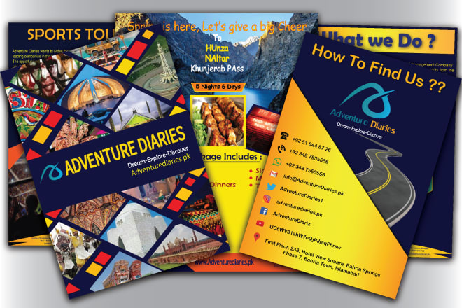 I will design tri fold brochure, flyer, travel poster or booklet