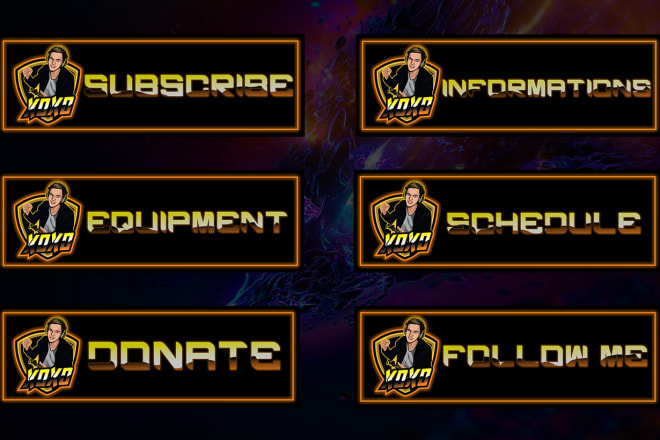 I will design twitch overlay, screens and panels