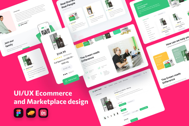 I will design UI UX for marketplace or ecommerce website