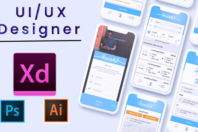 I will design UI UX for mobile app in adobe xd