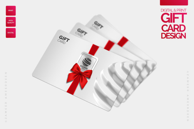 I will design unique gift card