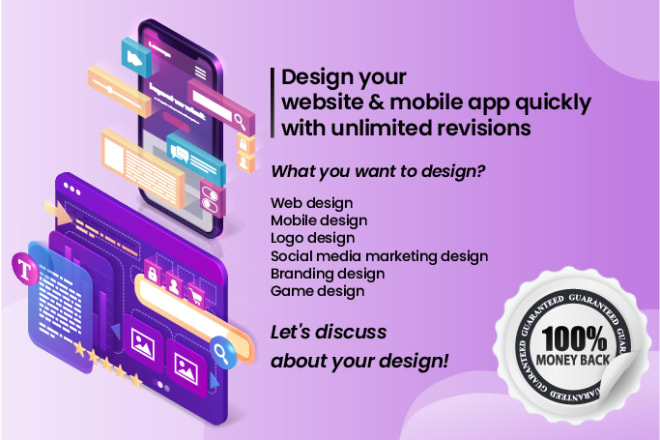 I will design web and mobile application UI UX for your business