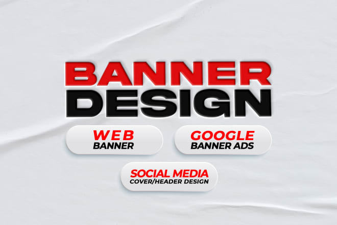 I will design web banner, google ads or social media header