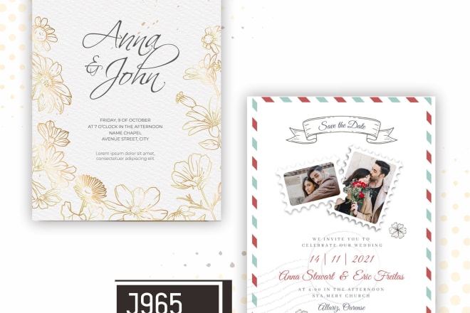 I will design wedding invitations or your party