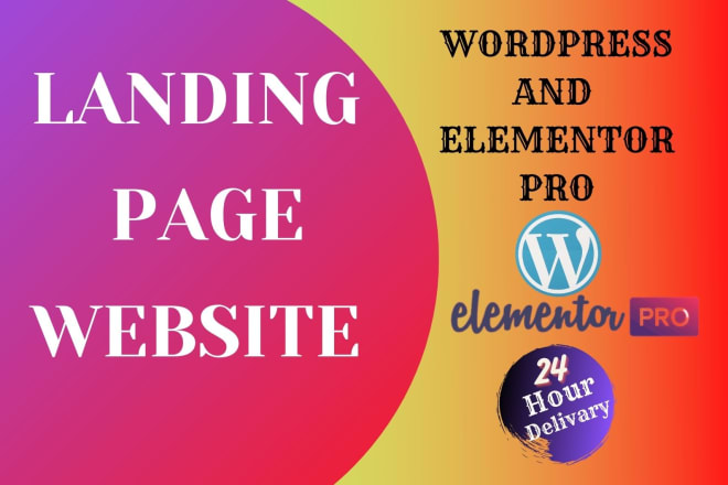 I will design wp landing page splash page wordpress website and responsive web design