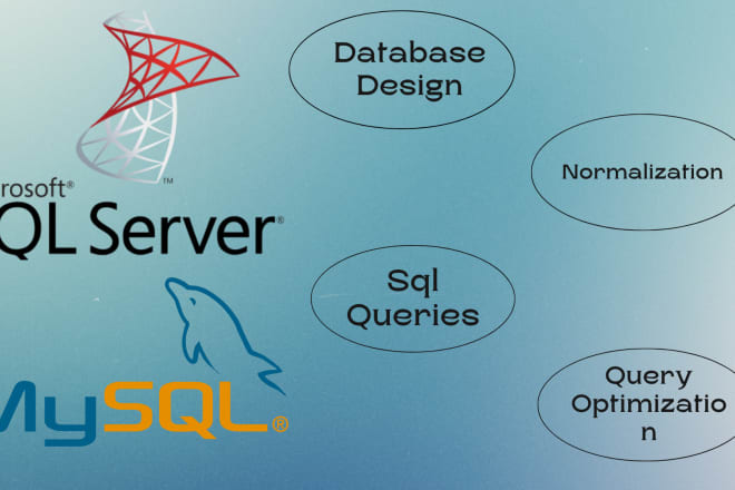 I will design your database and database queries for sql server