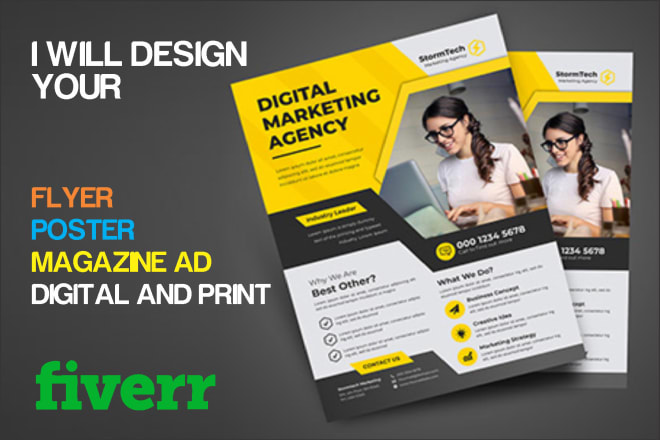 I will design your digital advert, flyer or magazine advert