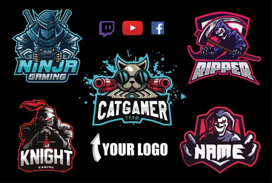 I will design your gaming logo