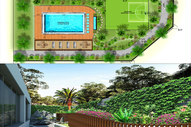 I will design your garden,backyard landscape