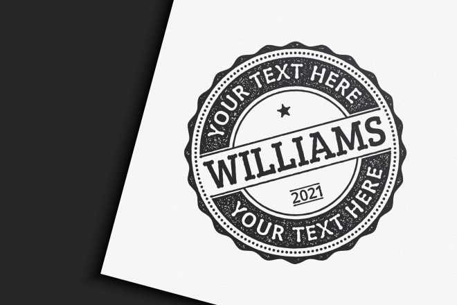 I will design your personal stamp logo