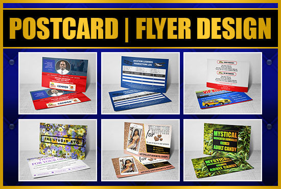 I will design your postcard and flyers