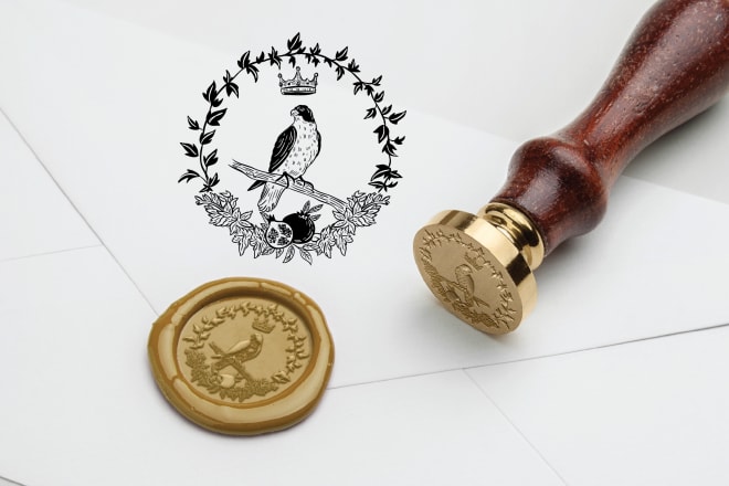 I will design your wax seal, wedding crest, monogram, logo