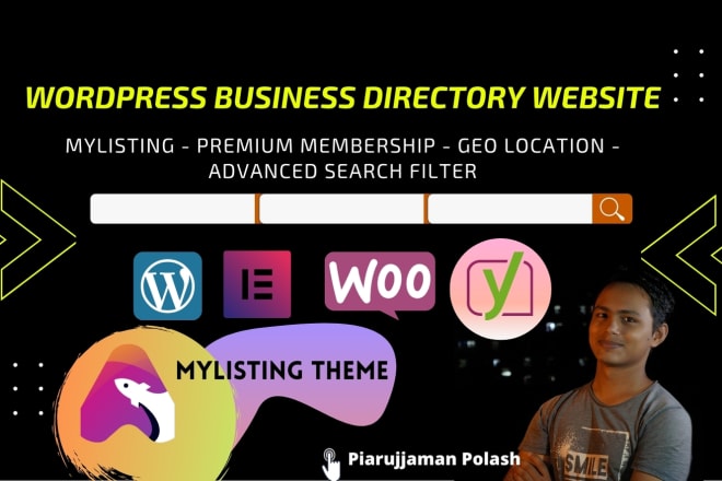 I will develop a directory listing website with mylisting theme