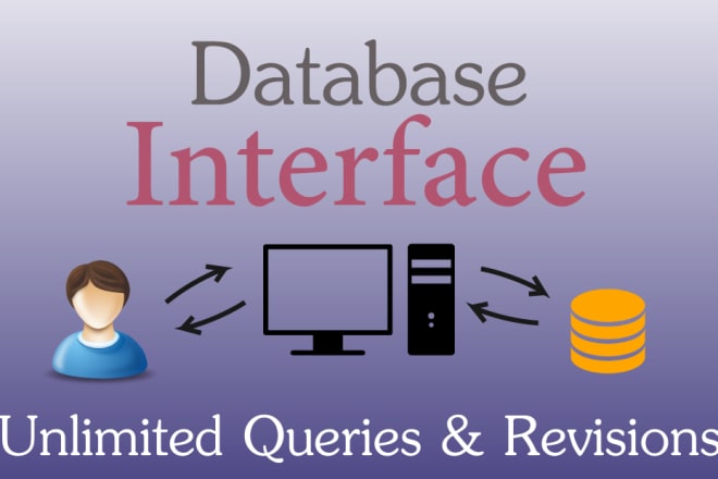 I will develop a responsive database interface