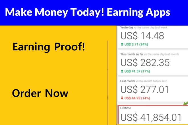 I will develop an earning app make daily 100 of dollars