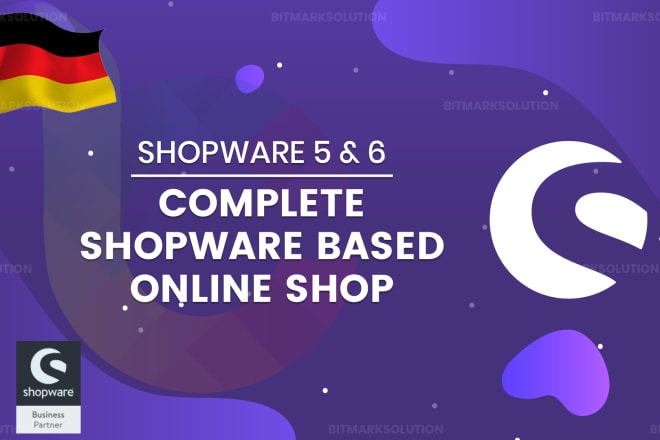 I will develop complete shopware 5 and 6 based online shop