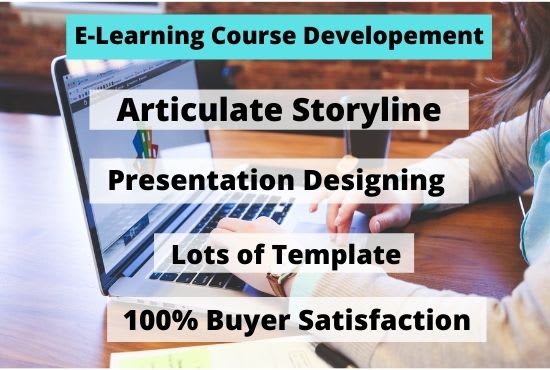I will develop elearning course using voice over, animation and image