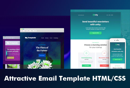 I will develop email templates for promotions and invitation