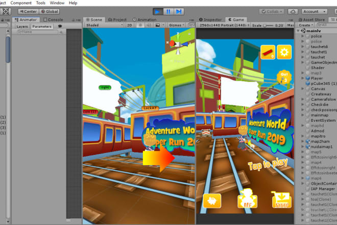 I will develop endless runner game on unity3d