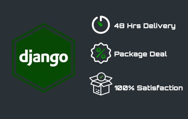 I will develop full stack website in django with database