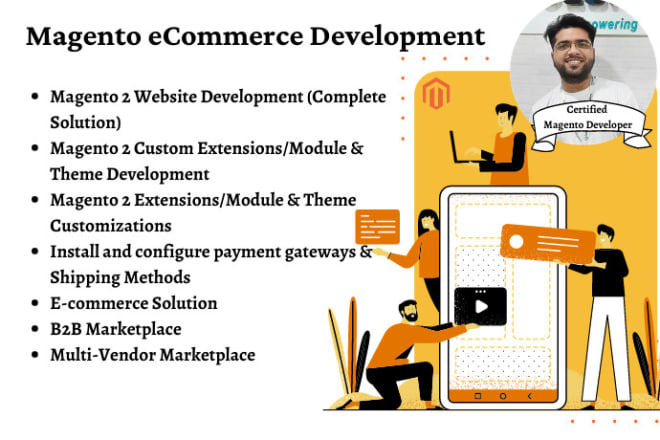 I will develop luxury and professional e commerce magento 2 website