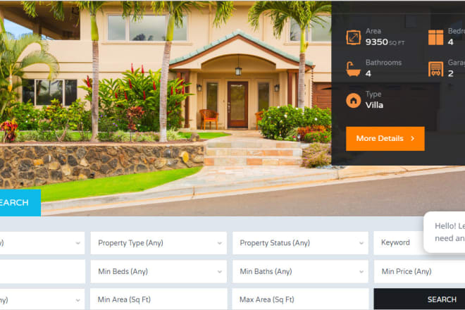 I will develop mobile friendly real estate website with ecommerce