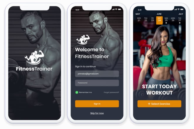 I will develop your gym trainer fitness app