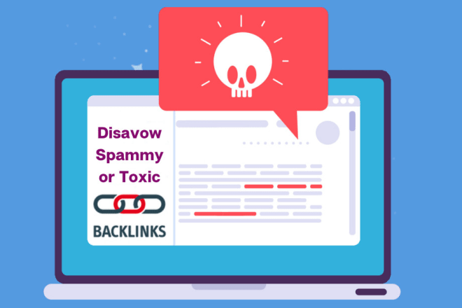 I will disavow spammy or toxic backlinks from your website