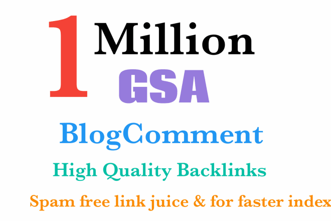 I will do 1 million general services administration HQ backlinks