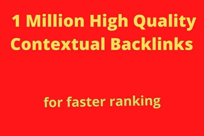 I will do 1 million SEO backlinks for increase hq link juice
