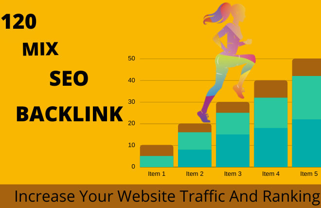 I will do 120 off page backlinks on high domain sites