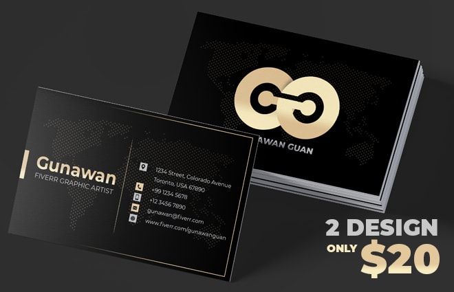 I will do 2 professional business card design or name card design