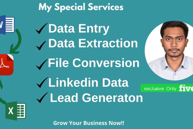 I will do 24hour data entry and pdf conversion any format