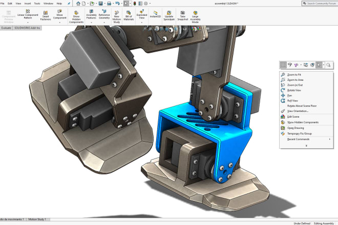 I will do 2d and 3d cad files in solidworks, autocad or sketchup