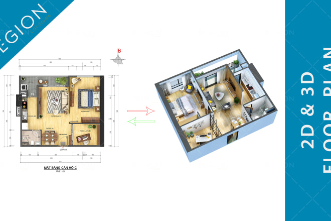 I will do 2d floor plan and 3d floor plan quick turnaround time