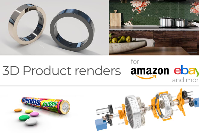 I will do 3d product rendering for amazon and online selling