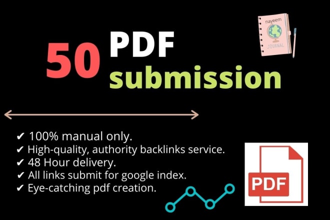 I will do 50 manual PDF submission on top document sharing sites