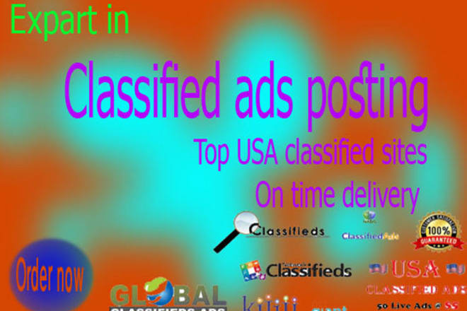 I will do 50 top classified ads posting