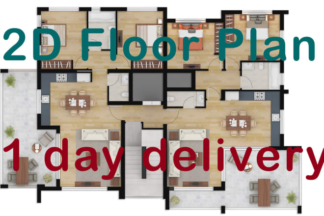I will do a 2d floor plan for your home
