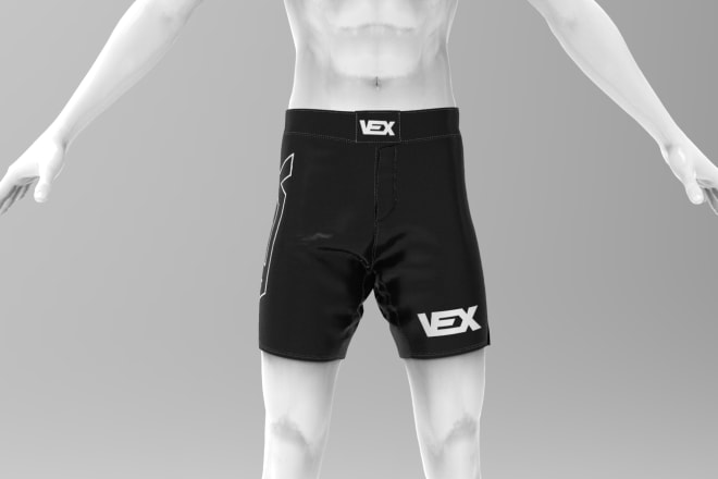 I will do a MMA shorts 3d mockup to list on ebay or amazon