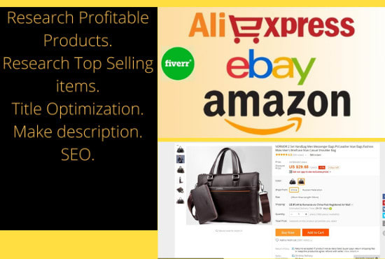 I will do aliexpress to ebay dropshipping hot product listings