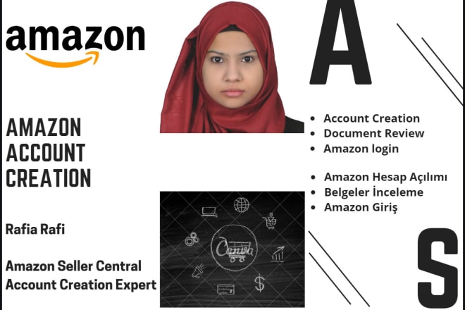 I will do amazon seller central account creation, amazon login