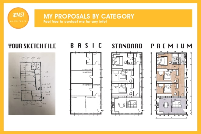 I will do any architectural drawing on autocad