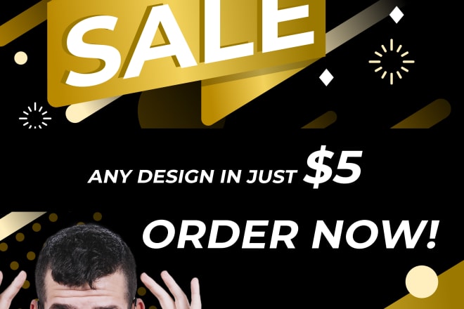 I will do any design in just 5 dollar new year sale