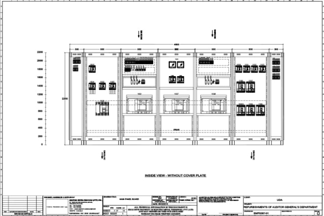 I will do any electrical panel board, control diagram with autocad