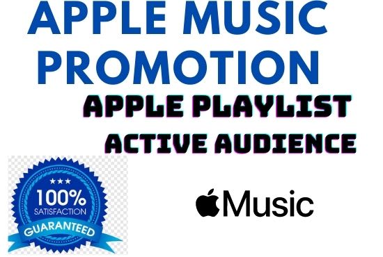 I will do apple music playlist, apple music massive promotion